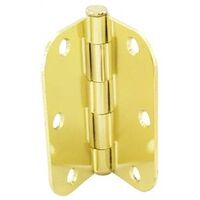 door hinge 3 1/2in. satin brass 5/8in.radius