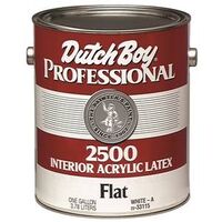 Dutch Boy Interior Latex Paint, 1 Gal Flat White