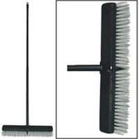 push broom with handle, 18in. 