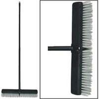 push broom with handle, 18in. 