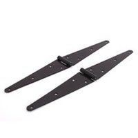 extra heavy duty strap hinge black, 4in. 