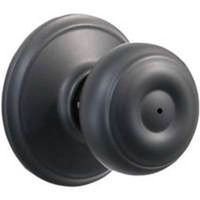 georgian privacy knob set, matte black