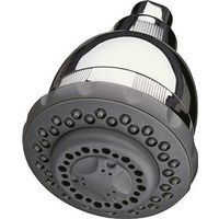 wall mount filtered shower head, chrome