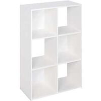Six Cube Closet Organizer, White
