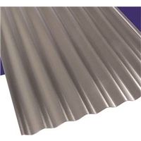 polycarbonate panel grey, 12 x 26in.