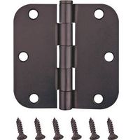 radial corner door hinge, 3 1/2in. x 3 1/2in. bronze