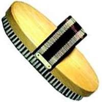 web strap handle horse brush, 9 1/2in.
