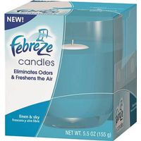 febreze candle, linen & sky