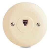 modular wall jack, almond