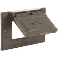 gfci horizontal mount cover, bronze