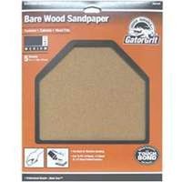 garnet sandpaper, 220 grit 9in. x 11in. 5 pk   