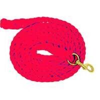 Cotton Horse Lead with Bolt Snap, Red