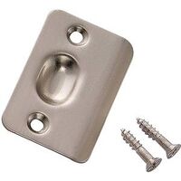 Round Corner Strike Plate, Satin Nickel