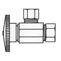 quarter turn angle valve,  chrome