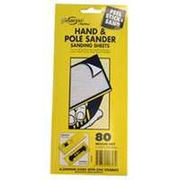 sandpaper, 80 grit 5 pk