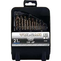 Cobalt Index Drill Bit Set, 21 Pc