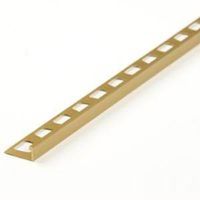 l-shape tile edging, 96in. brass