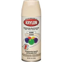 krylon spray paint, gloss almond 12 oz