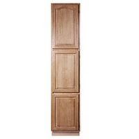 wall pantry, 18in. x 84in. x 24in.d oak