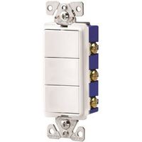 2491876 - DECO COMBO 3SINGLE SWITCHES WH