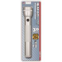maglite flashlight, 3d silver