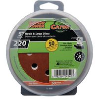 gatorgrit hook & loop sanding disc 220 grit, 5in.