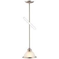 one light mini pendant, brushed steel