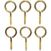 #14 Large Solid Brass Eye Screws