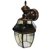 motion sensor lantern, antique copper