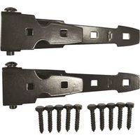 steel ornamental strap hinge, 8in. black