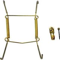 plate hanger 5-7in. polished brass