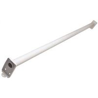 White 48-72in. Adjustable Closet Rod