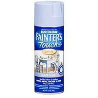 satin spray paint, 12 oz slate blue