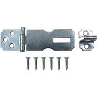 Fixed Staple Safety Hasp, 2 1/2in. Zinc