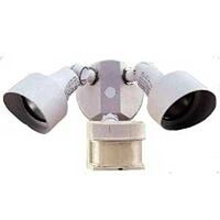 twin motion sensor lights, 200 watt white