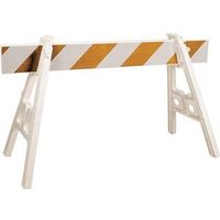 a-frame plastic barricade leg