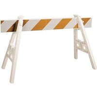 a-frame plastic barricade leg