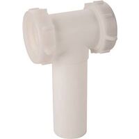 Plastic Tee Center Outlet, 1 1/2in.