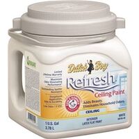 Refresh Interior Flat Latex Ceiling Paint, 1 Gal Bright White