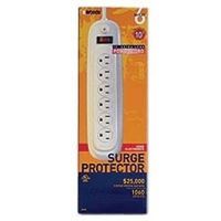 six outlet surge strip 10 1060j  
