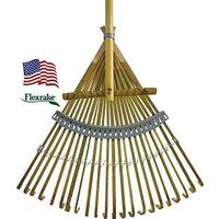 Reinforced Bamboo Rake, 18"
