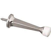 solid door stop, 3in. nickel