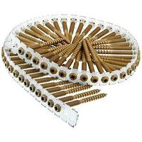 Cupped Square Head Screws, #8 x 3" Tan 