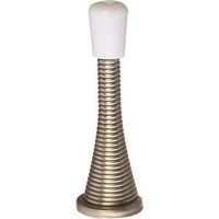 Spring Baseboard Door Stop, Satin Nickel