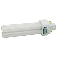 Dulux D/E 20942 Double Tube Compact Fluorescent Lamp, 13 W, T4, 4-Pin G24Q-1, 12000 hr