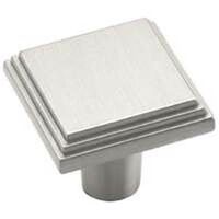 Stepped Classic Manor Cabinet Knob, 1in. Nickel