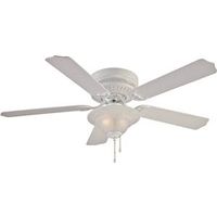 low profile ceiling fan white, 52in. 
