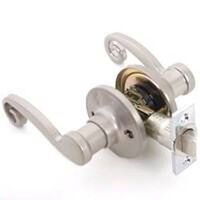 passage lever lockset left handed, nickel