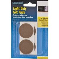 Light Duty Felt Pads, 1/2"