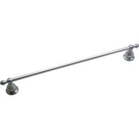 satin nickel round towel bar, 24in.